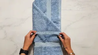 How to fold towels