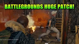 BIG Patch For PlayerUnkown's Battlegrounds!