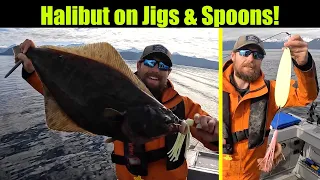 Halibut on Jigs and Spoons! Alaskan Halibut Fishing - Juneau, Alaska! JUNE 2023 #halibutfishing