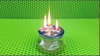 The candle burns for a month and does not go out in 3 minutes with your own hands Long-burning candl