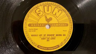 78rpm record: Jerry Lee Lewis: Whole Lot Of Shakin' Going On