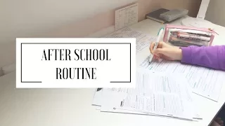 AFTER SCHOOL ROUTINE