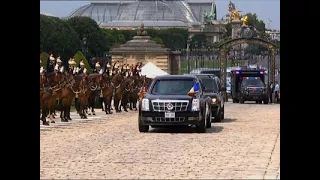 Trump And First Lady Arrive In Paris