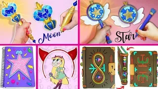 5 DIYS of STAR VS THE FORCES OF EVIL (Wands, Notebook, Magic Instruction Book,etc)