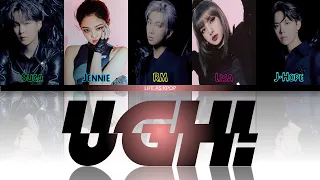 How Would BTS (Rap Line) & BLACKPINK (Jennie & Lisa) Sing 'UGH!' (By BTS) Lyrics (Han/Rom/Eng)