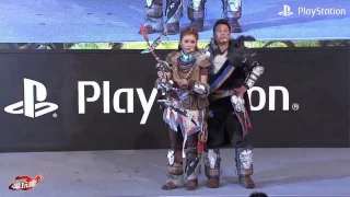 PlayStation Asia President Hiroyuki Oda in Horizon Zero Dawn Cosplay, Taipei Game Show 2017