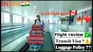 India to Canada: My First Flight experience | Air Canada 🍁 Connected flight vlog (2023)