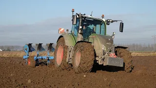 Ploughing w/ Fendt 724 & 5 furrow Lemken Juwel 8 | Ploegen | Pflügen