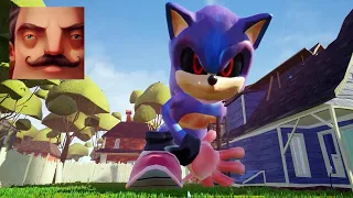 Hello Neighbor - My New Neighbor Big Sonic EXE Act 2 Gameplay Walkthrough