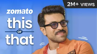 Can Hero Ram Charan live without Food or Movies? | Youtube Shorts | Sahiba Bali | Acharya  | Zomato