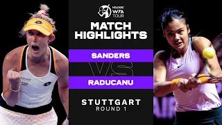 Storm Sanders vs. Emma Raducanu | 2022 Stuttgart Round 1 | WTA Match Highlights