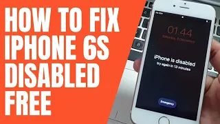 How to Fix iPhone 6s iPhone is disabled Connect to iTunes Forgot passcode easy method