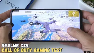 Realme C35 Call of Duty Gaming test | Unisoc T616