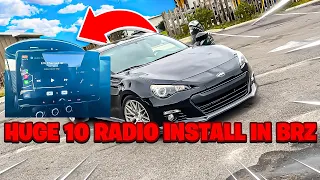 HUGE 10”  RADIO INSTALLED IN BRZ!! APPLE CARPLAY!!