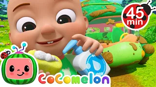 Is the Bus Clean? | CoComelon JJ's Animal Time | Animal Songs for Kids