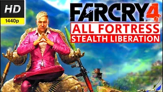 Far Cry 4 All Fortress Stealth Liberation Gameplay Walkthrough Longplay No Commentary 1080p HD