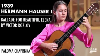 Victor Kozlov's "Ballade for Beautiful Elena" played by Paloma Chaprnka on a 1939 Hermann Hauser I