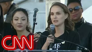 Natalie Portman speaks at Women's March