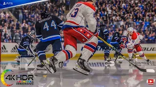 NHL 22 Wild 3rd Period! Washington Capitals vs Winnipeg Jets 4K60FPS! PS5 Gameplay