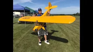 Flying my Balsa USA 1/4 Scale J3 Piper Cub