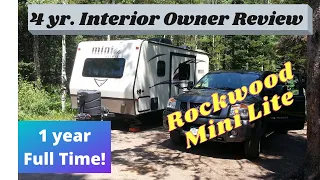 4 Yr Interior Owner Review & 1 yr Full Time living.  Forest River Rockwood Mini-Lite 2109s