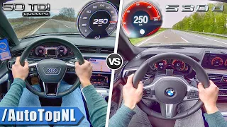 AUDI A6 2019 vs BMW 5 Series 2019 | 50 TDI vs 530d | 0-250km/h ACCELERATION by AutoTopNL