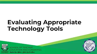 Lesson on Unit 7 - Evaluating Appropriate Assessment (Technology) Tools