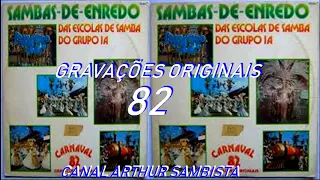SAMBAS DE ENREDO 1982 RIO DE JANEIRO - GRUPO ESPECIAL 1 A