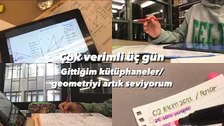 geometriye nasıl çalışıyorum , kütüphane , sessiz vlog | yks çalışma günlüğüm  #yks2023