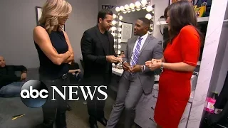 Magician David Blaine performs tricks on 'GMA'