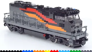 Another custom LEGO train locomotive MOC -- not based on anything specific