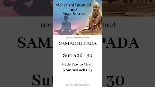 Patanjali Yoga Sutras 26-30 made easy to Chant with pronunciation | Subscribe & Support| #patanjali