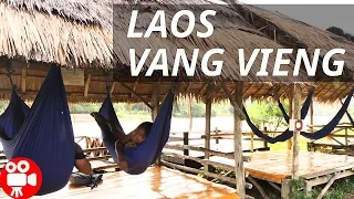 Walking Vang Vieng Riverside in Laos 2018 - 4K 60FPS HDR