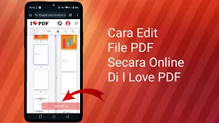 Cara Mengedit File Pdf Di I Love PDF