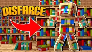 Minecraft: DISFARCE DE ESTANTE DE LIVROS - (Esconde-Esconde)