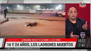 🚨 Impactantes imágenes | Gendarme y delincuentes a los tir0s en José C. Paz