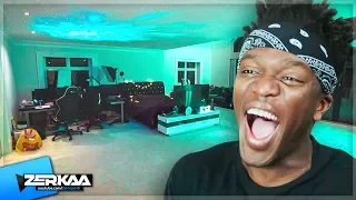 KSI REACTS To New BEDROOM MAKEOVER!