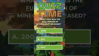 Daily Minecraft Quiz #1 (Easy)