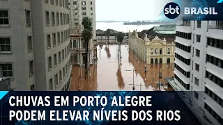 Chuvas em Porto Alegre podem elevar níveis dos rios para acima dos 5 metros | SBT Brasil (11/05/24)