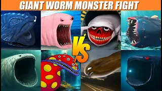 Giant Worm Monster Fights Compilation | SPORE