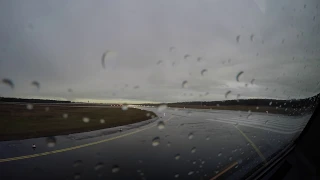 Cologne/Bonn takeoff - a rainy day