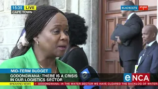 Gwen Ramokgopa reacts to finance minister's Mid-Term Budget speech