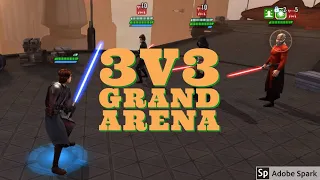 3v3 Grand Arena! Kiaowe vs Maxdog! GAS vs DR, BSF & Malak Huge Showdown! SWGOH GAC