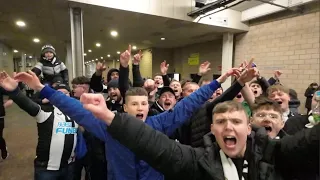 MUST WATCH AS FANS GO WILD CELEBRATING NEWCASTLE UNITED REACH WEMBLEY!