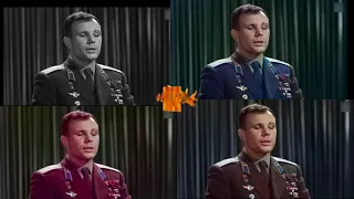 Речь Ю.А. Гагарина 1962 года.  #Колоризация. Многообразие моделей колоризации.