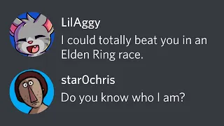 I challenged my arch nemesis to an Elden Ring RANDOMIZER race...