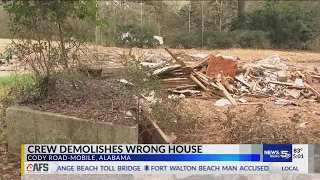 Crew Demolishes Wrong House