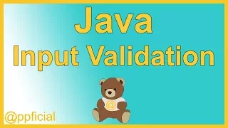 Java Input Validation with a While Loop APPFICIAL