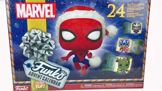 Marvel Funko Advent Calendar Mini Pocket Pop Figures Opening { ASMR } Review