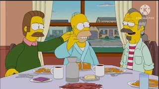 The Simpsons: (All Ned Flanders' Parents (Capri And Nedward Sr.) Scenes) but i just saw him for once